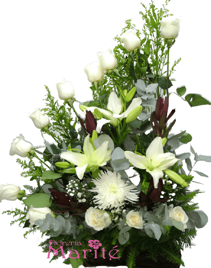 Espiral de Flores Blancas