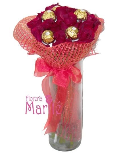 Cilíndrico Sorpresa de Rosas y Bombones