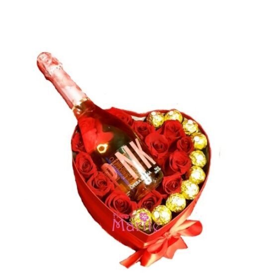 Corazón bombones & Espumante