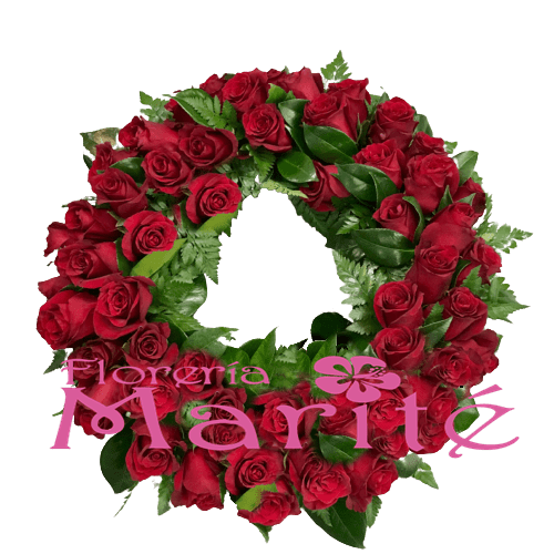 Corona de Rosas Rojas