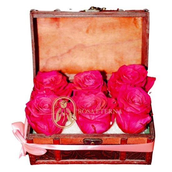 Cofre Eterno 6 Rosas preservadas