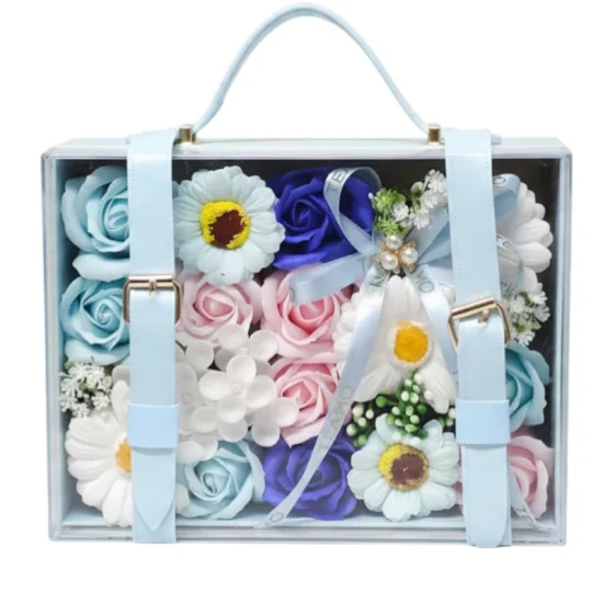 Maleta Floral Serenity – Rosas de Jabón Premium